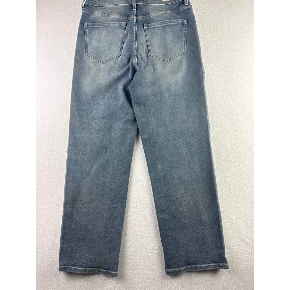Skinnygirl Jeans The High Rise Straight Ankle Embellished Rhinestone Size 6 - Picture 3 of 9